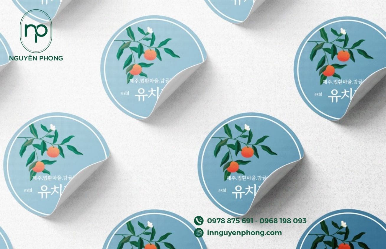 Mẫu tem tròn giá rẻ